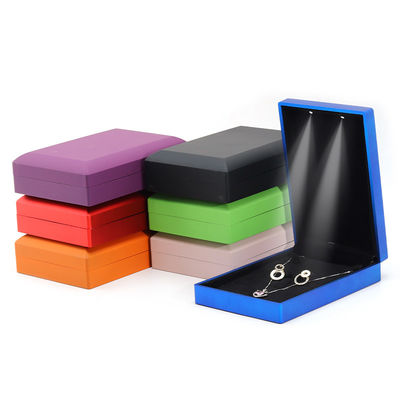 satın al Hanhong Custom Logo Spray Paint Mücevher Packaging Box for Earrings Necklace Ring LED Set online manufacture