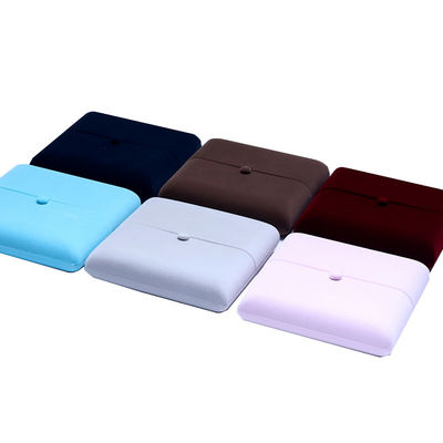 10*10*3cm Hanhong Özel Logo Lüks Mücevher Paket Kutusu Kadife Kolye Yüzük Bilezik Küpeler