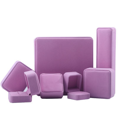 satın al En Yeni Pembe Kadife Mücevher Kutusu Özel Boyutlu Kulaklıkları Mücevher Paketleri online manufacture