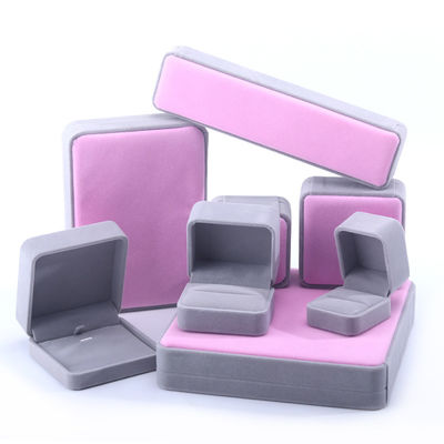 Custom Grade Velvet Jewelry Packaging Box for Necklace Stud Earrings Bilezik ve Yüzük
