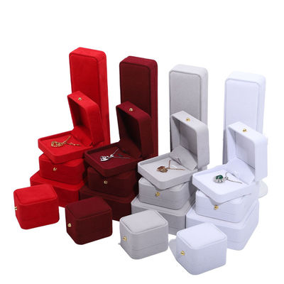 9*9*3.5cm mücevher paketleme kutusu kadife boyunduruk bilezik küpeler yüzük için mükemmel