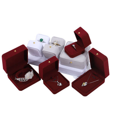 9*9*3.5cm mücevher paketleme kutusu kadife boyunduruk bilezik küpeler yüzük için mükemmel