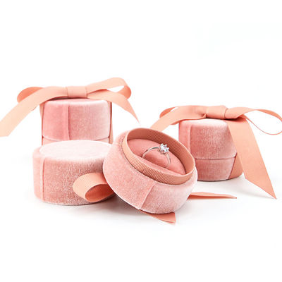 Hanhong Tiandi Flanel Kumaş Yüzük Kutusu Mücevher Paketleme 5*4.5*5cm Plastik Kadife
