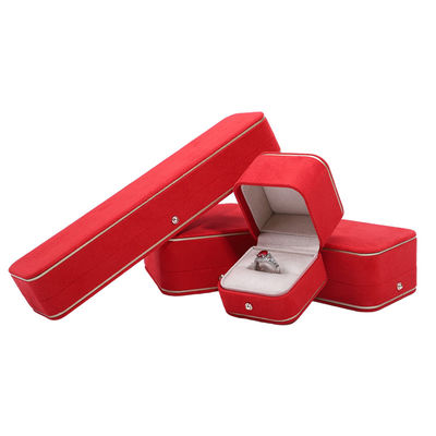 Hot Stamping Logo Hanhong Gri Özel Mücevher Kutusu Kolye Bilezik Küpeler