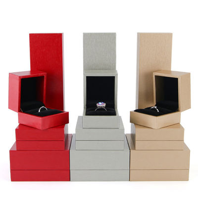 satın al Kişisel Boyutlu Lüks Dokunmatik Karton Takı ve Yüzük için Mücevher Paketleme Kutusu online manufacture