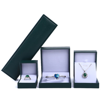 satın al Özel Logo Yeşil Mücevher Paket Kutusu Hanhong Kolye Bilezik Yüzük Küpeler online manufacture