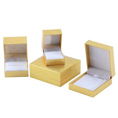 El yapımı Eco Karton Flip Sarı Mücevher Kutusu özelleştirilebilir mücevher kutusu