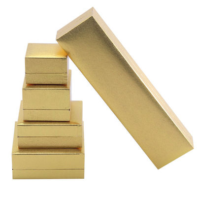 El yapımı Eco Karton Flip Sarı Mücevher Kutusu özelleştirilebilir mücevher kutusu