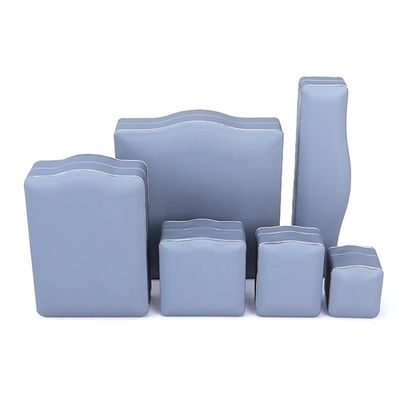 satın al Gri PU Deri Lüks Mücevher Kutusu Yüzük Kolye Bilezik Set Paket Hanhong online manufacture