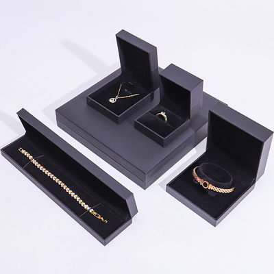 El yapımı Eko Karton çevirmeli siyah Takı Kutusu özelleştirilebilir mücevher kutusu
