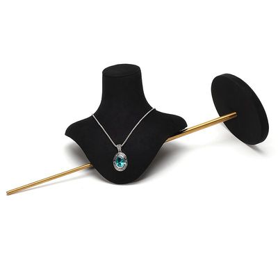 Çok Boyutlu Yumuşak Kadife Kapak Mücevher Ekranı Bust Pendant Exhibition Stand