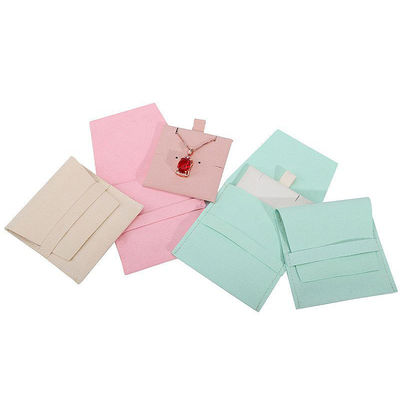 Yumuşak dokunuşlu mikrofiber mücevher depolama çantası