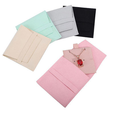 Yumuşak dokunuşlu mikrofiber mücevher depolama çantası