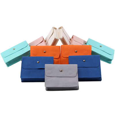Upscale Anti Scratch Mini Kadife Mücevher Çantaları Flip Open Lüks Küçük Kadife Çantalar