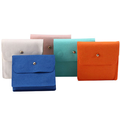 Upscale Anti Scratch Mini Kadife Mücevher Çantaları Flip Open Lüks Küçük Kadife Çantalar