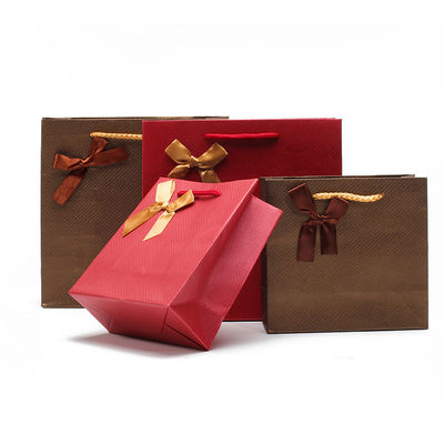satın al Twill Grain Lezzetli Karton Kağıt Tote Hediye Çantaları Mücevher Paket tutucu online manufacture
