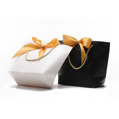 Kompakt Harika Karton Kağıt Hediye Tote Çantası Doğum Günü için Bowknot Ornament