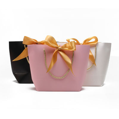 Kompakt Harika Karton Kağıt Hediye Tote Çantası Doğum Günü için Bowknot Ornament