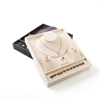 özelleştirilebilir premium Kadife Takı Tepsileri OEM Takı Tepsileri takı seti için teşhir