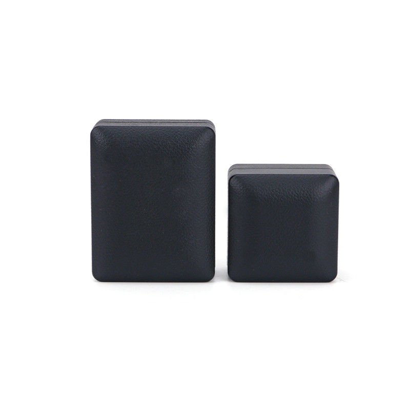 Hanhong Özel Yüzük Kutusu Hafif 6.5*6.5*4.5cm Boyut Kara Deri ve Kadife Malzemesi